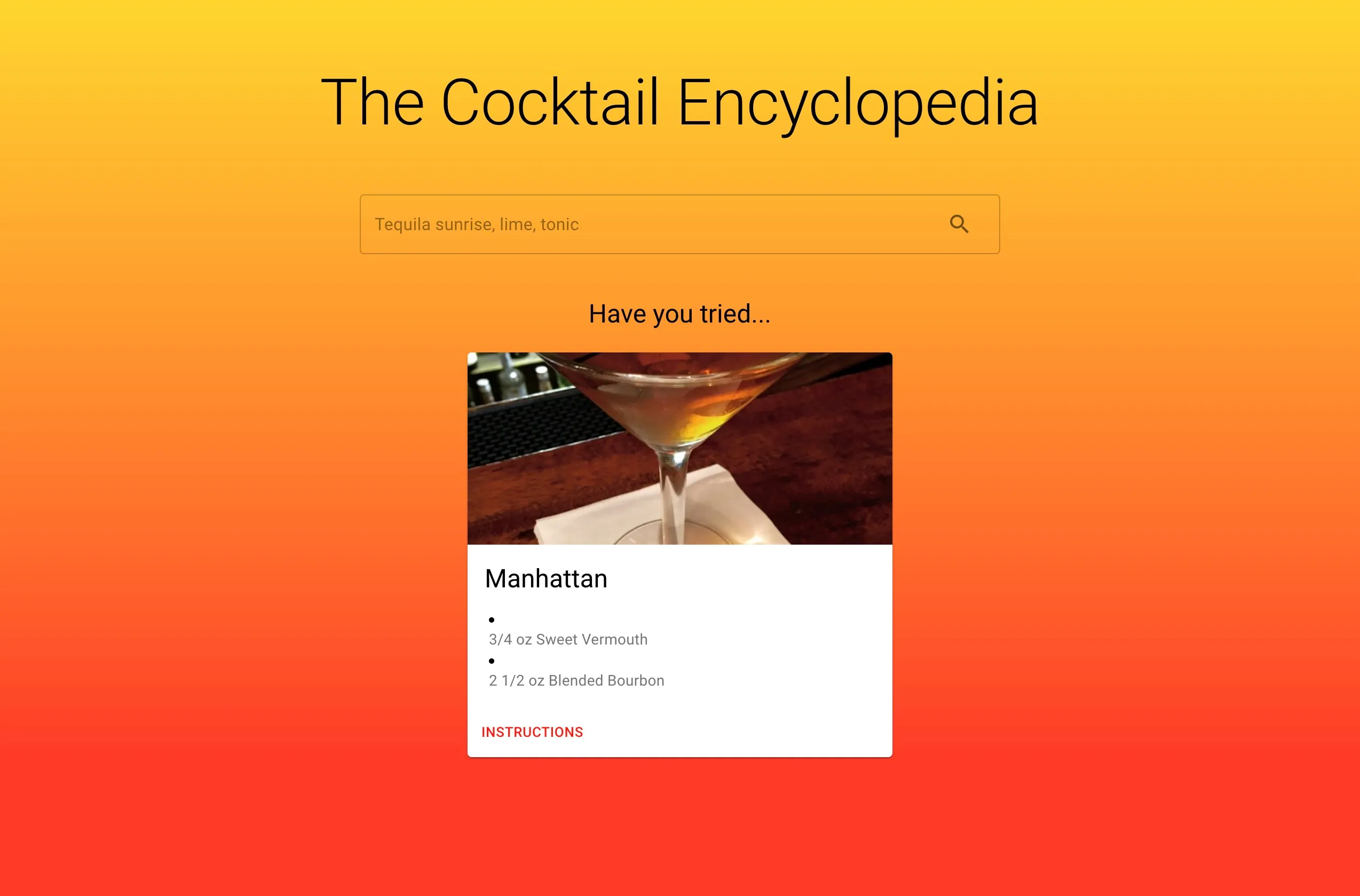 Cocktail Encyclopedia screenshot